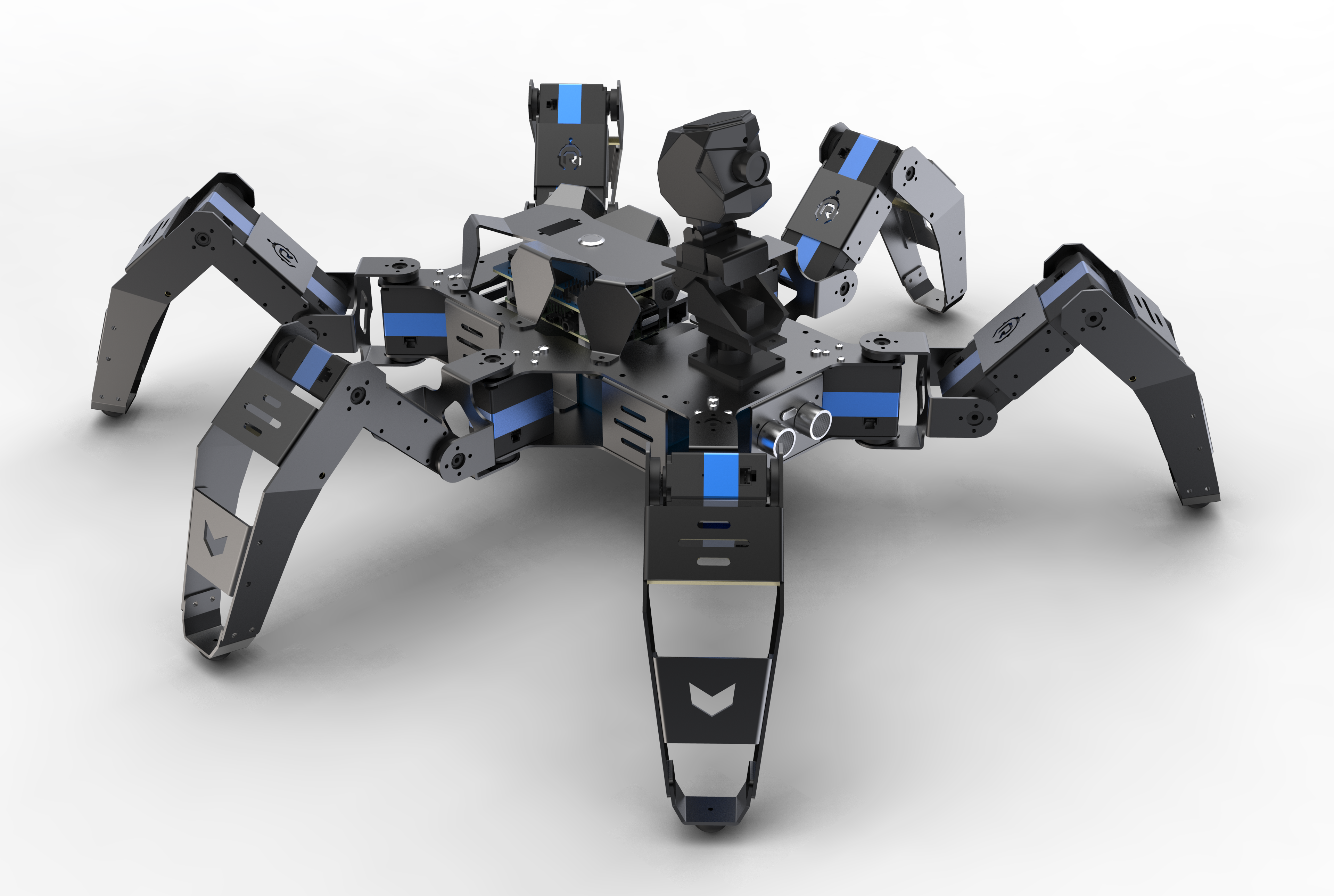 XR Hexapod R1 樹莓派AI六足仿生機(jī)器人